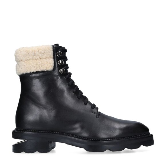 NIB Alexander Wang Andy Hiker Leather Ankle Boots - Picture 1 of 7